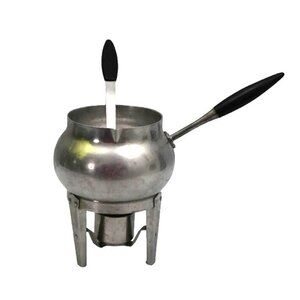 Vintage Aluminum Fondue Pot Gravy Pot Spain